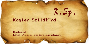 Kogler Szilárd névjegykártya